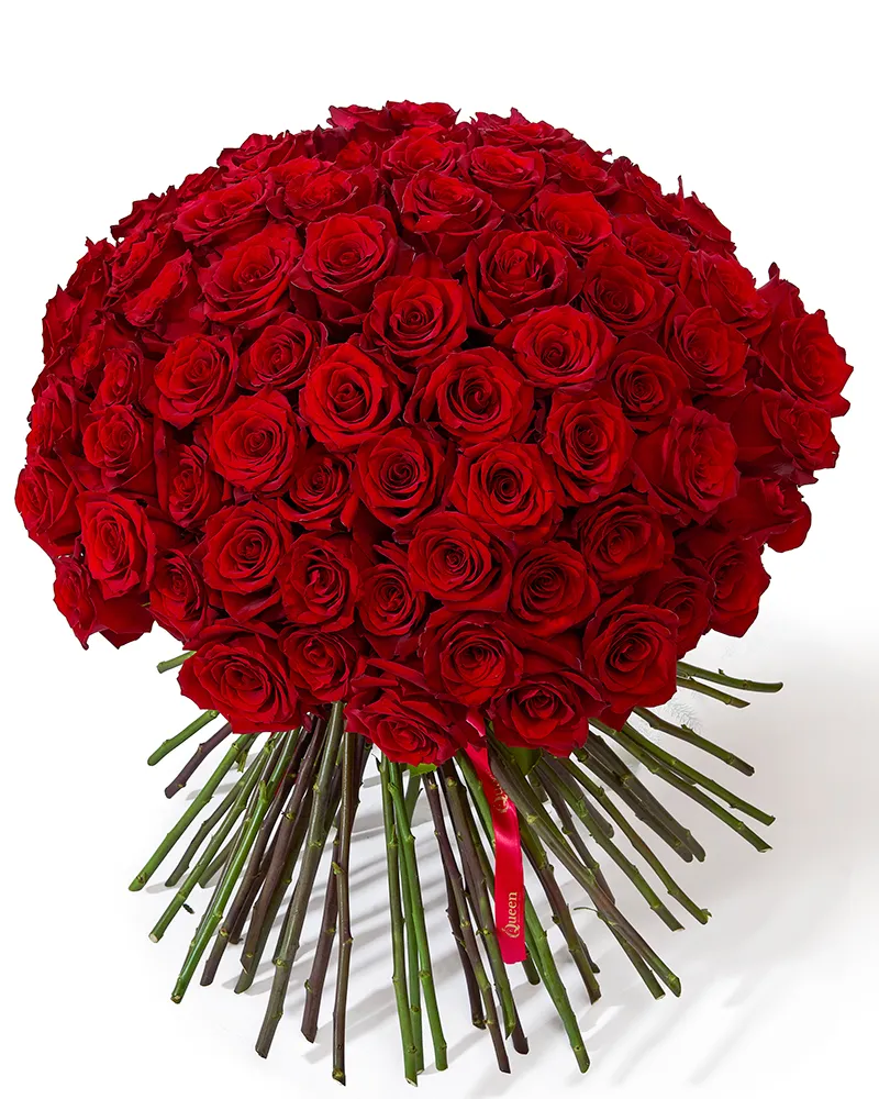 Buchet cu 101 trandafiri roșii „Scarlet Devotion”
