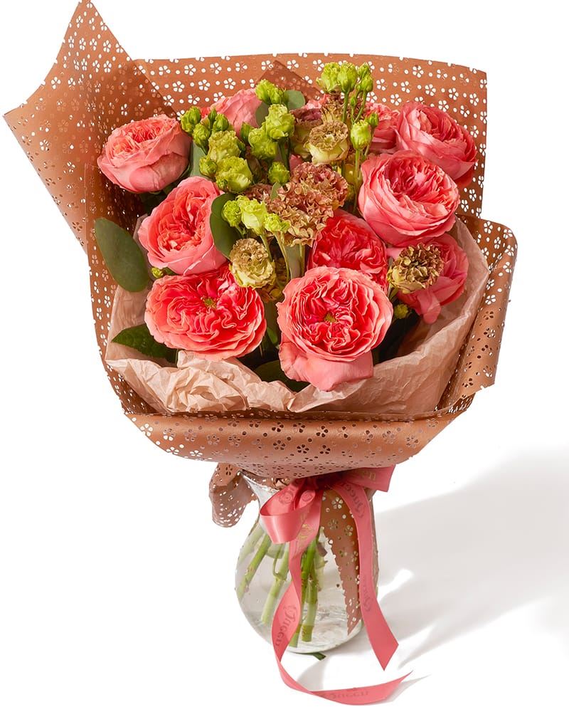 Buchet cu trandafiri si lisianthus „Royal Elegance”-1
