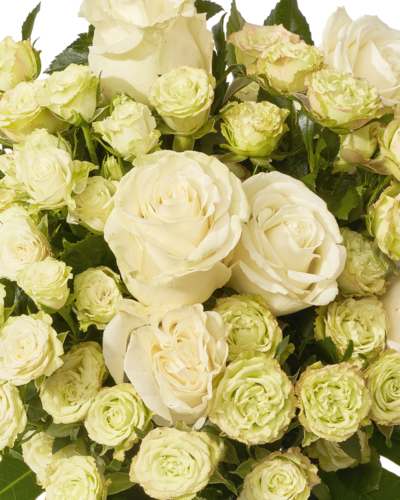 Buchet cu trandafiri si minirose „Velvet Romance”-1