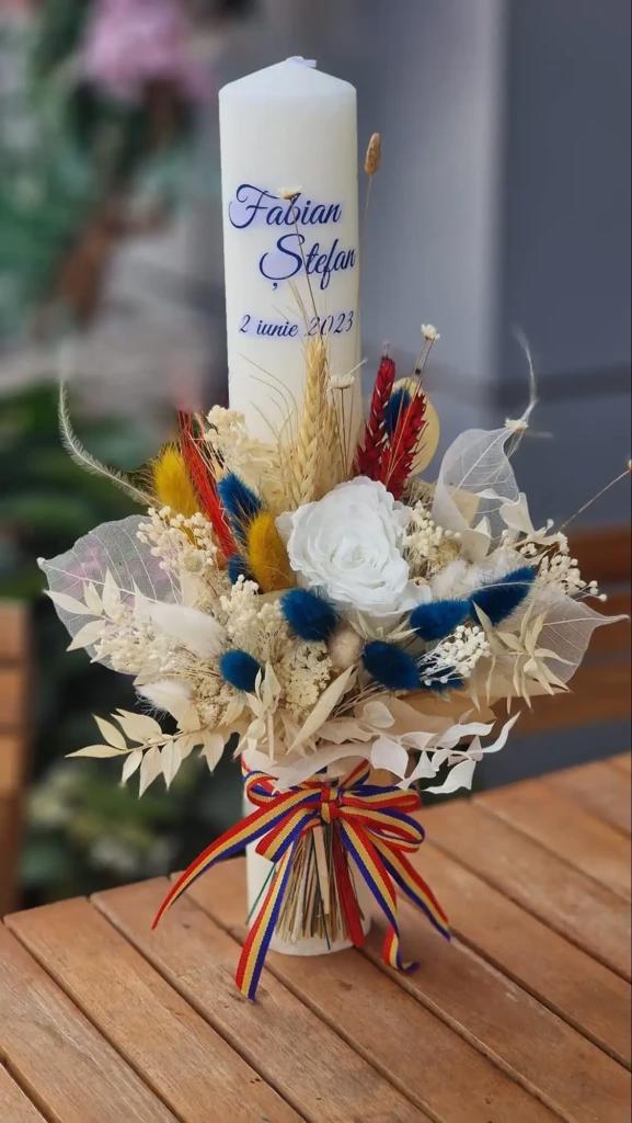 Lumânări perfecte pentru botez la Florăria Queen din Brăila - 7